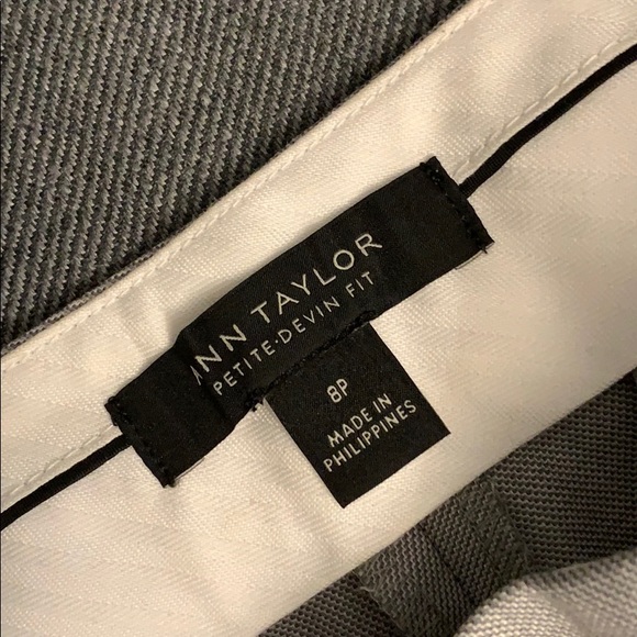 [NEW] Ann Taylor Grey Devin Pants Petite Size 8 - Picture 3 of 5